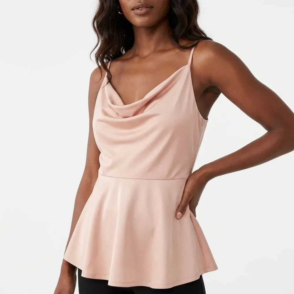 NWT Express Pink Lined Tank Women Size M
